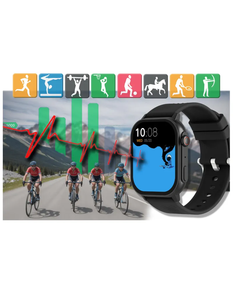 SMARTWATCH UNISEX GRAVITY GT15-1 - ROZMOWY BLUETOOTH, DODATKOWY PASEK (sg029a) SMARTWATCH UNISEX GRAVITY GT15-1 - ROZMOWY BLUETOOTH, DODATKOWY PASEK (sg029a)
