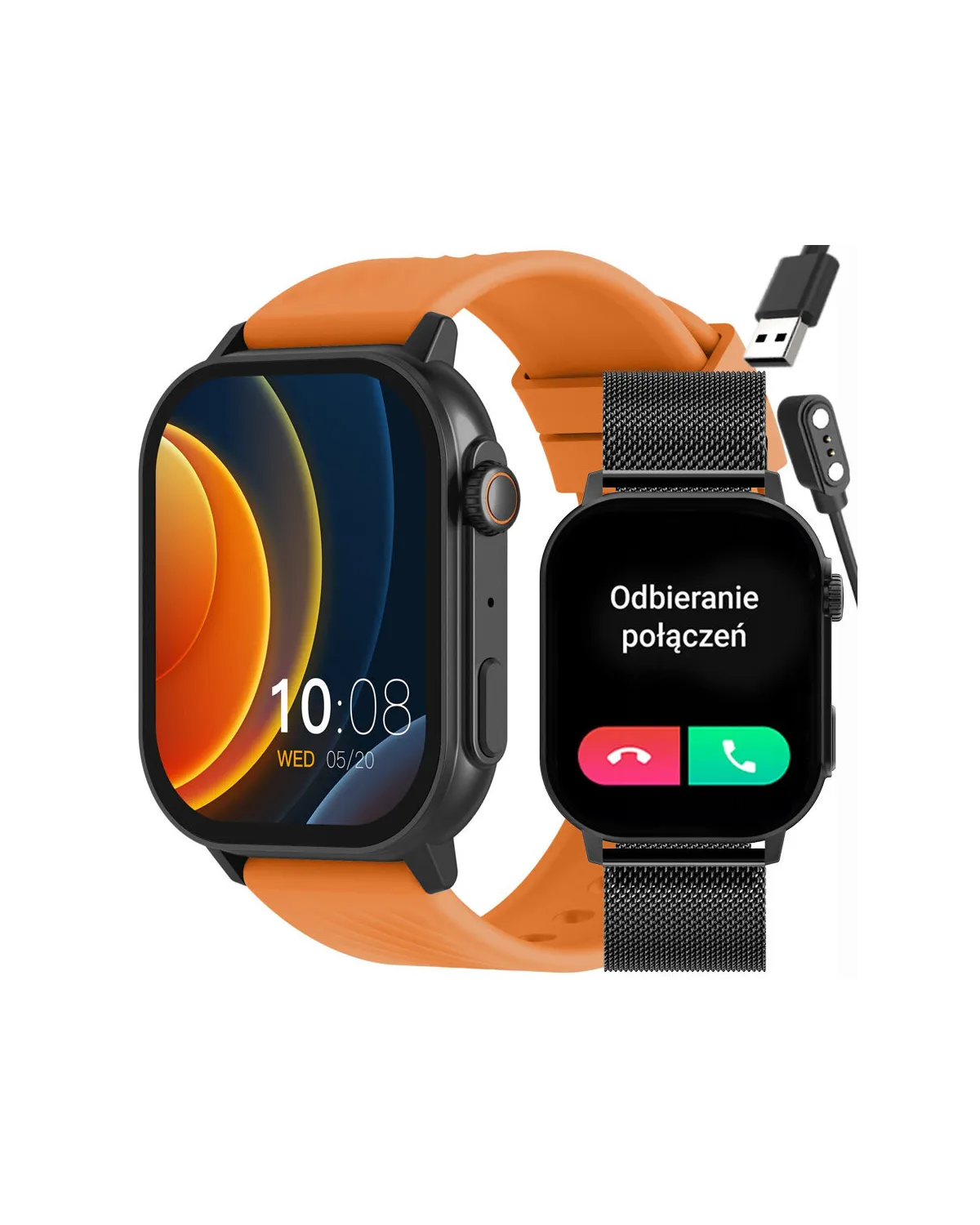 SMARTWATCH UNISEX GRAVITY GT15-2 - ROZMOWY BLUETOOTH, DODATKOWY PASEK (sg029b)