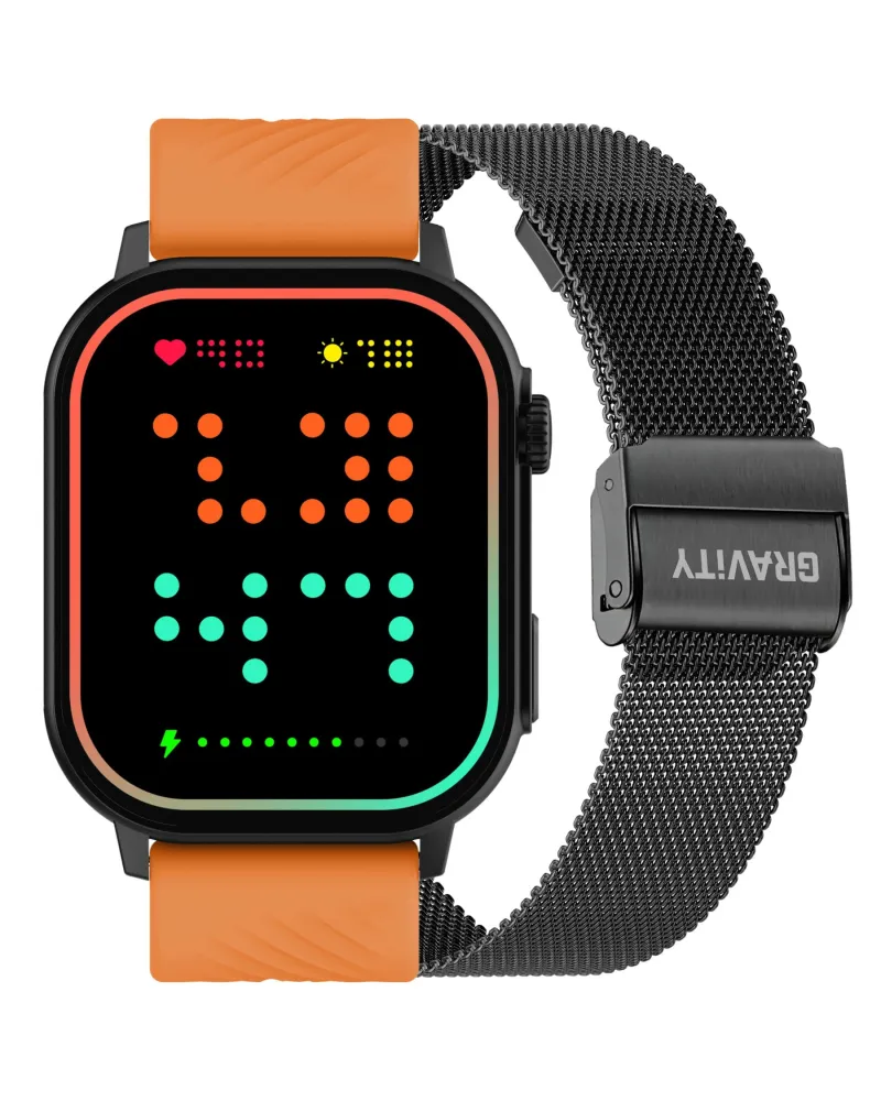 SMARTWATCH UNISEX GRAVITY GT15-2 - ROZMOWY BLUETOOTH, DODATKOWY PASEK (sg029b)