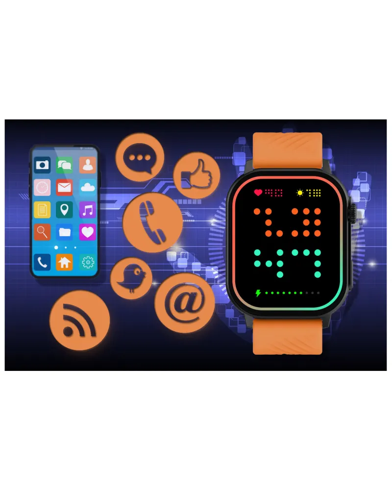SMARTWATCH UNISEX GRAVITY GT15-2 - ROZMOWY BLUETOOTH, DODATKOWY PASEK (sg029b)