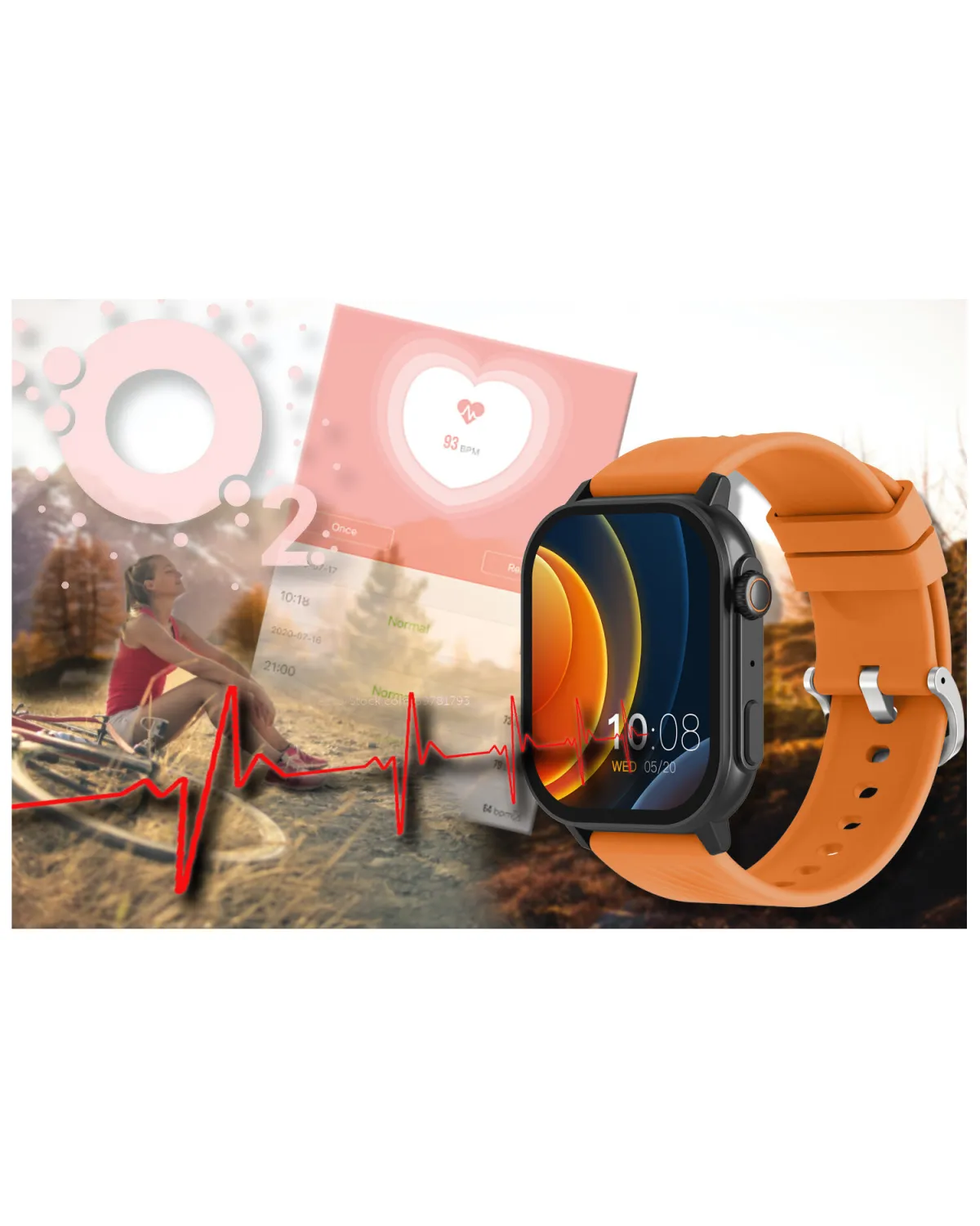 SMARTWATCH UNISEX GRAVITY GT15-2 - ROZMOWY BLUETOOTH, DODATKOWY PASEK (sg029b)