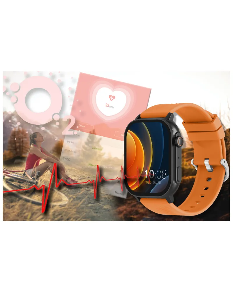 SMARTWATCH UNISEX GRAVITY GT15-2 - ROZMOWY BLUETOOTH, DODATKOWY PASEK (sg029b)