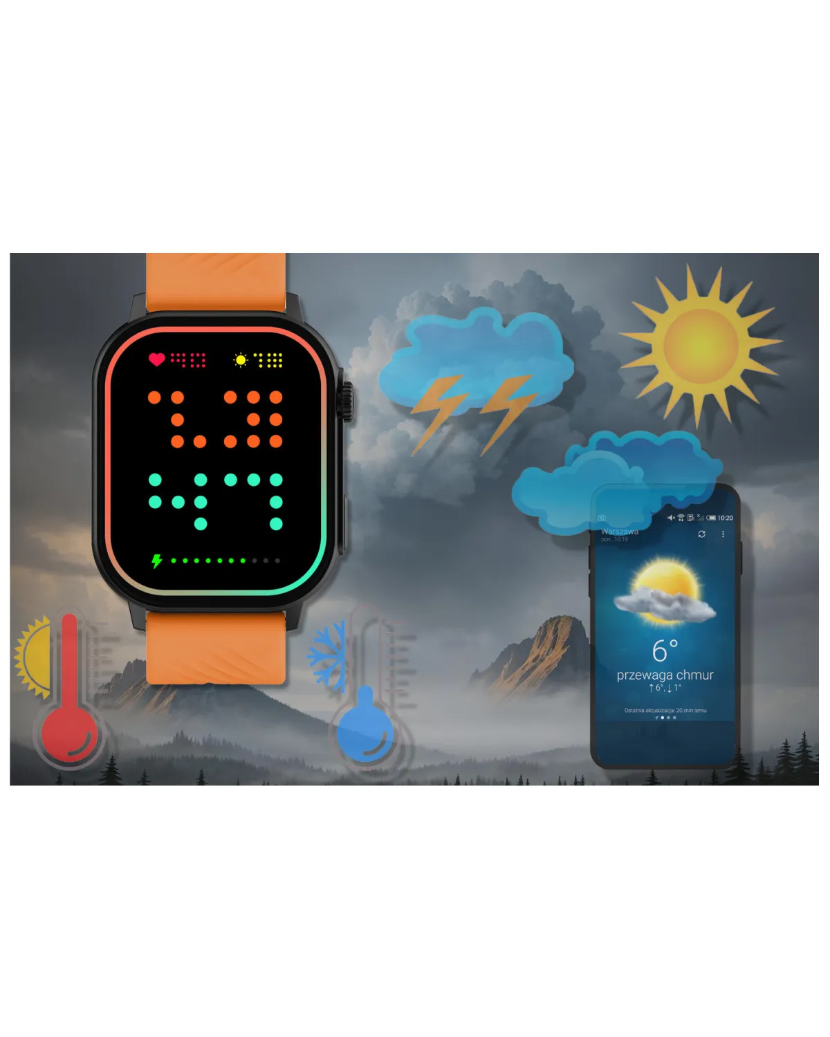 SMARTWATCH UNISEX GRAVITY GT15-2 - ROZMOWY BLUETOOTH, DODATKOWY PASEK (sg029b)