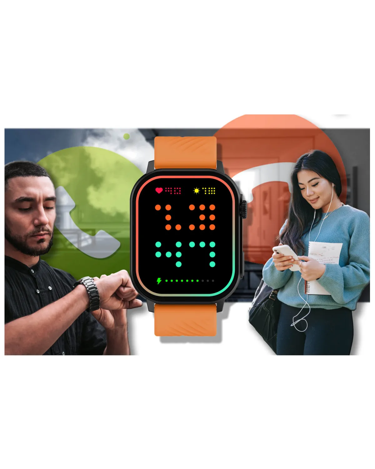 SMARTWATCH UNISEX GRAVITY GT15-2 - ROZMOWY BLUETOOTH, DODATKOWY PASEK (sg029b)