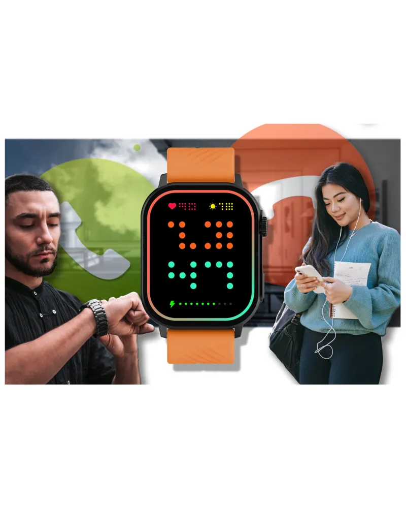 SMARTWATCH UNISEX GRAVITY GT15-2 - ROZMOWY BLUETOOTH, DODATKOWY PASEK (sg029b)