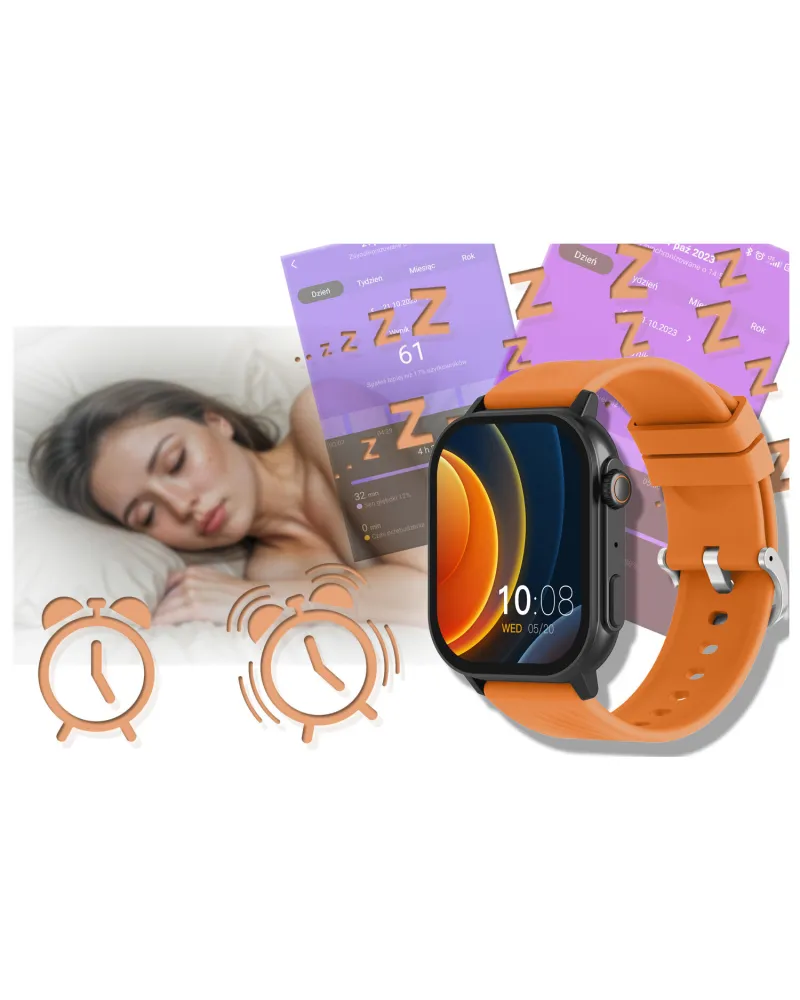 SMARTWATCH UNISEX GRAVITY GT15-2 - ROZMOWY BLUETOOTH, DODATKOWY PASEK (sg029b)