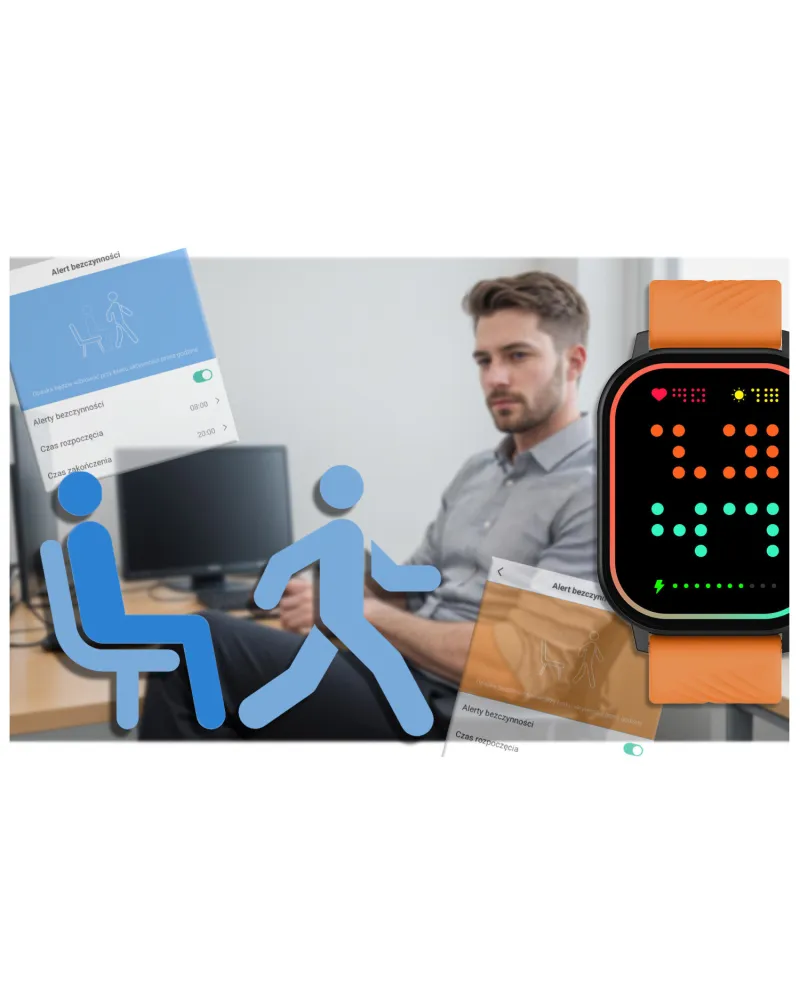 SMARTWATCH UNISEX GRAVITY GT15-2 - ROZMOWY BLUETOOTH, DODATKOWY PASEK (sg029b)