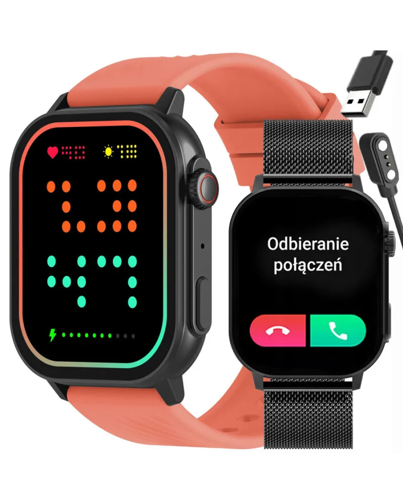 SMARTWATCH UNISEX GRAVITY GT15-3 - ROZMOWY BLUETOOTH, DODATKOWY PASEK (sg029c) SMARTWATCH UNISEX GRAVITY GT15-3 - ROZMOWY BLUETOOTH, DODATKOWY PASEK (sg029c)