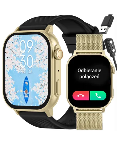 SMARTWATCH UNISEX GRAVITY GT15-6 - ROZMOWY BLUETOOTH, DODATKOWY PASEK (sg029f)