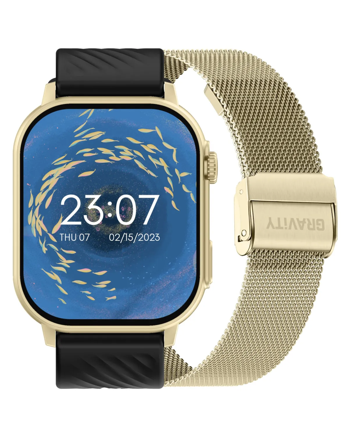 SMARTWATCH UNISEX GRAVITY GT15-6 - ROZMOWY BLUETOOTH, DODATKOWY PASEK (sg029f)