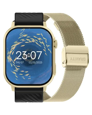 SMARTWATCH UNISEX GRAVITY GT15-6 - ROZMOWY BLUETOOTH, DODATKOWY PASEK (sg029f)