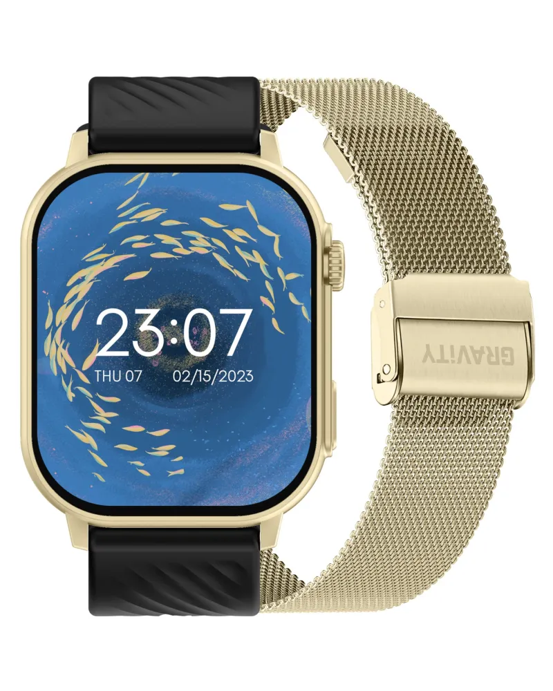 SMARTWATCH UNISEX GRAVITY GT15-6 - ROZMOWY BLUETOOTH, DODATKOWY PASEK (sg029f)