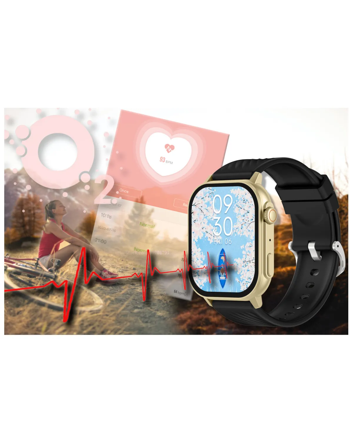 SMARTWATCH UNISEX GRAVITY GT15-6 - ROZMOWY BLUETOOTH, DODATKOWY PASEK (sg029f)