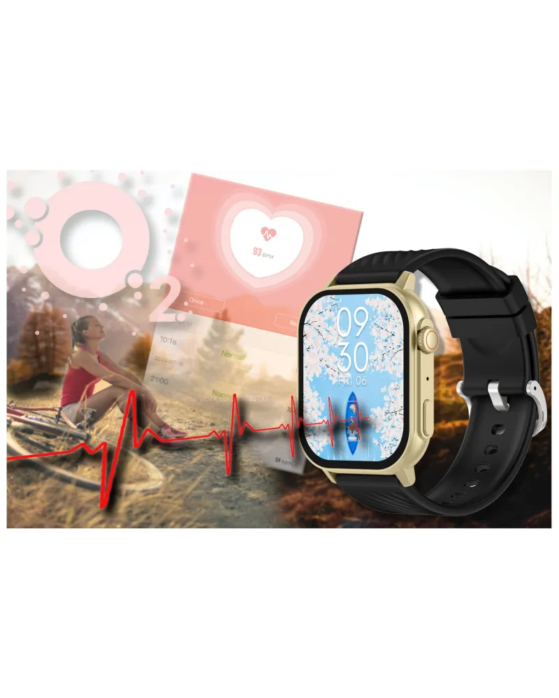 SMARTWATCH UNISEX GRAVITY GT15-6 - ROZMOWY BLUETOOTH, DODATKOWY PASEK (sg029f)