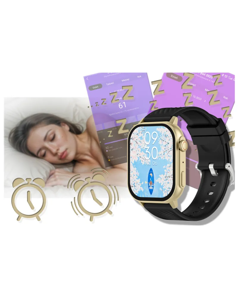 SMARTWATCH UNISEX GRAVITY GT15-6 - ROZMOWY BLUETOOTH, DODATKOWY PASEK (sg029f)