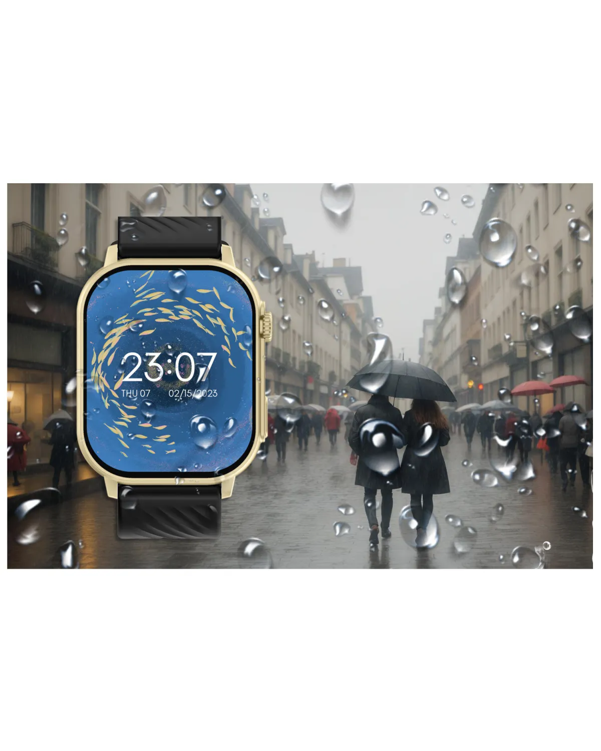 SMARTWATCH UNISEX GRAVITY GT15-6 - ROZMOWY BLUETOOTH, DODATKOWY PASEK (sg029f)