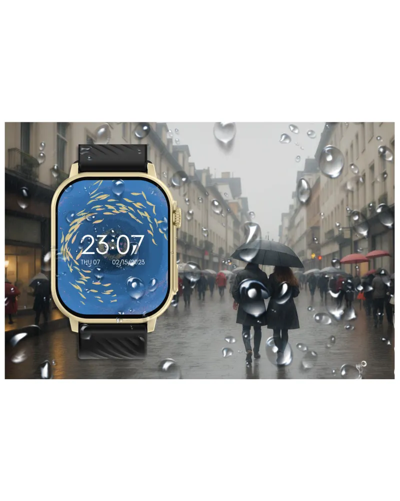 SMARTWATCH UNISEX GRAVITY GT15-6 - ROZMOWY BLUETOOTH, DODATKOWY PASEK (sg029f)