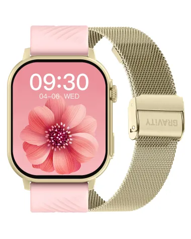 SMARTWATCH UNISEX GRAVITY GT15-7 - ROZMOWY BLUETOOTH, DODATKOWY PASEK (sg029g)
