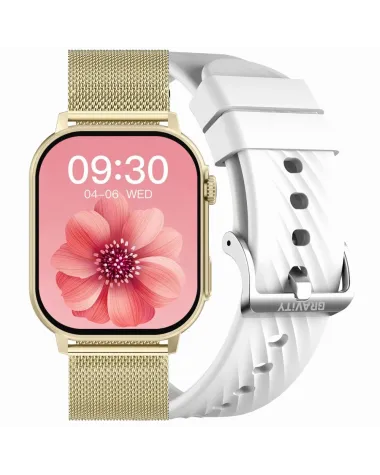 SMARTWATCH UNISEX GRAVITY GT15-10 - ROZMOWY BLUETOOTH, DODATKOWY PASEK (sg029j)