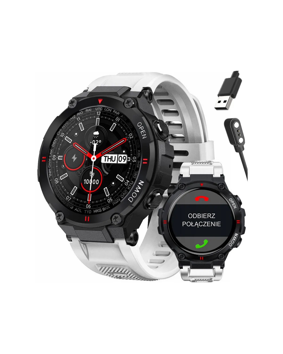 SMARTWATCH MĘSKI GRAVITY GT7-6 - WYKONYWANIE POŁĄCZEŃ (sg016f) SMARTWATCH MĘSKI GRAVITY GT7-6 - WYKONYWANIE POŁĄCZEŃ (sg016f)