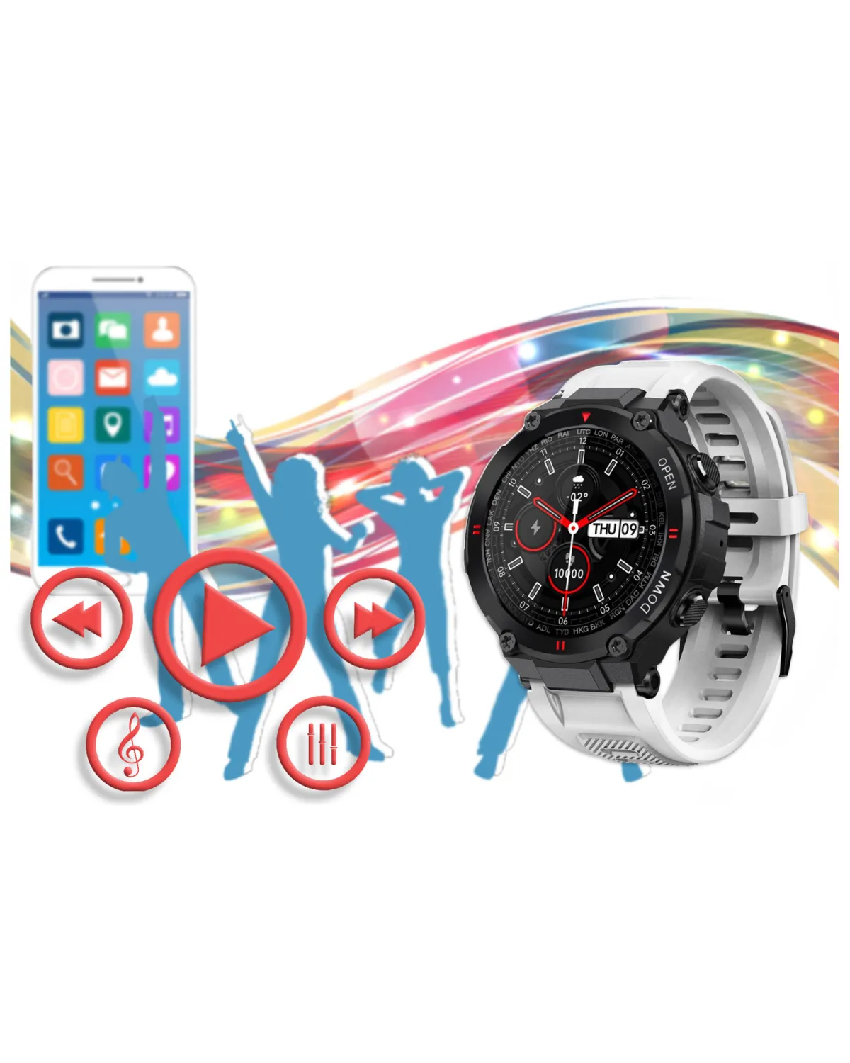 SMARTWATCH MĘSKI GRAVITY GT7-6 - WYKONYWANIE POŁĄCZEŃ (sg016f) SMARTWATCH MĘSKI GRAVITY GT7-6 - WYKONYWANIE POŁĄCZEŃ (sg016f)