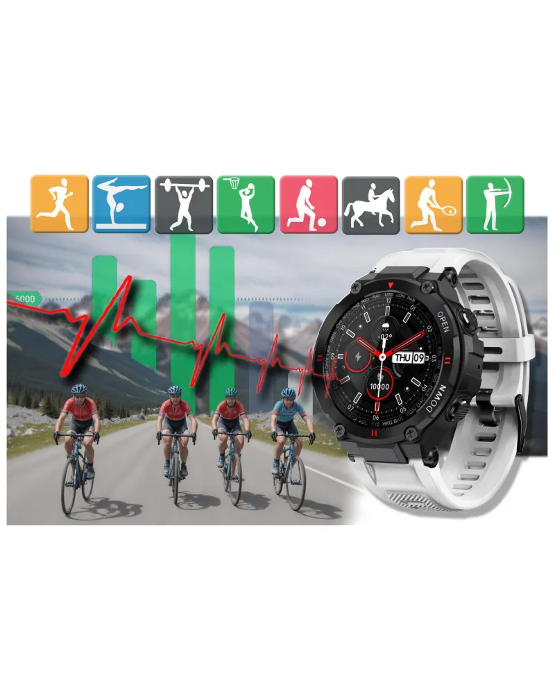 SMARTWATCH MĘSKI GRAVITY GT7-6 - WYKONYWANIE POŁĄCZEŃ (sg016f) SMARTWATCH MĘSKI GRAVITY GT7-6 - WYKONYWANIE POŁĄCZEŃ (sg016f)