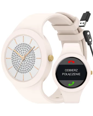 SMARTWATCH DAMSKI GRAVITY GT14-1 - ROZMOWY BLUETOOTH, WŁASNE TARCZE (sg026a)