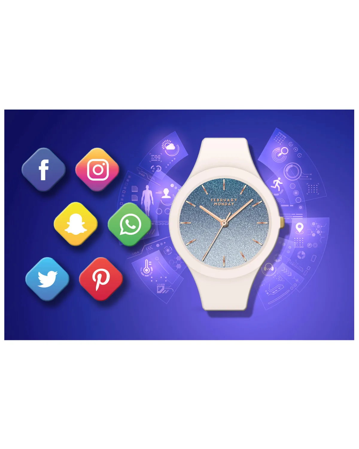SMARTWATCH DAMSKI GRAVITY GT14-1 - ROZMOWY BLUETOOTH, WŁASNE TARCZE (sg026a)