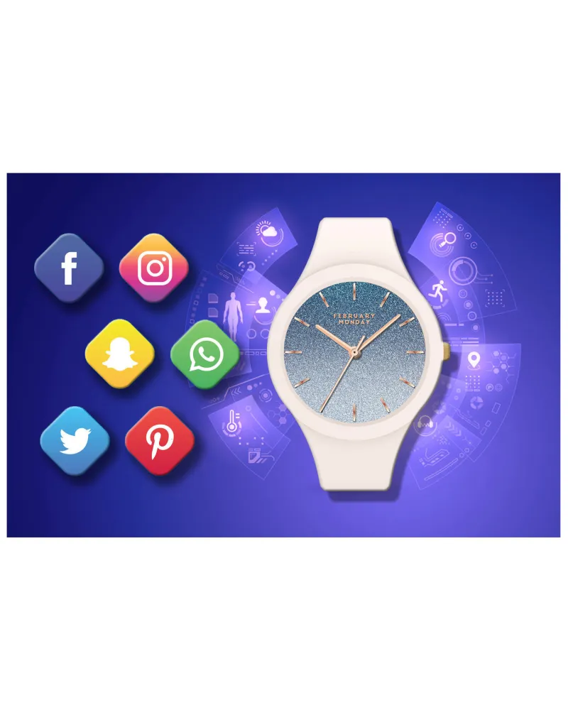 SMARTWATCH DAMSKI GRAVITY GT14-1 - ROZMOWY BLUETOOTH, WŁASNE TARCZE (sg026a)