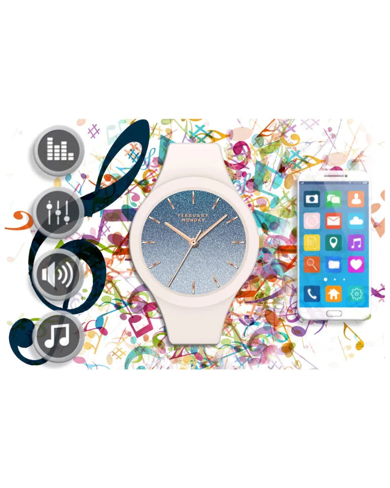 SMARTWATCH DAMSKI GRAVITY GT14-1 - ROZMOWY BLUETOOTH, WŁASNE TARCZE (sg026a)