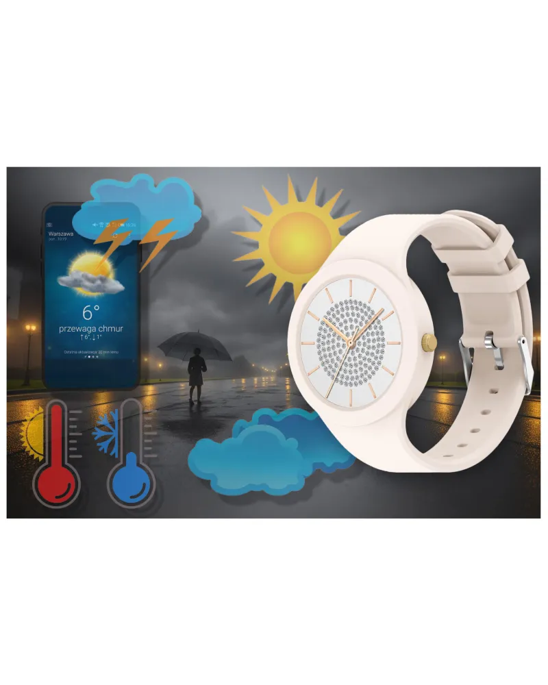 SMARTWATCH DAMSKI GRAVITY GT14-1 - ROZMOWY BLUETOOTH, WŁASNE TARCZE (sg026a)