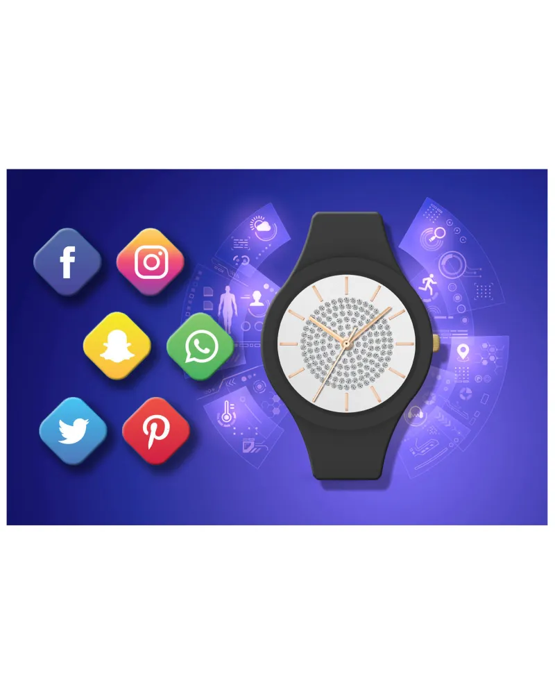 SMARTWATCH DAMSKI GRAVITY GT14-3 - ROZMOWY BLUETOOTH, WŁASNE TARCZE (sg026c)