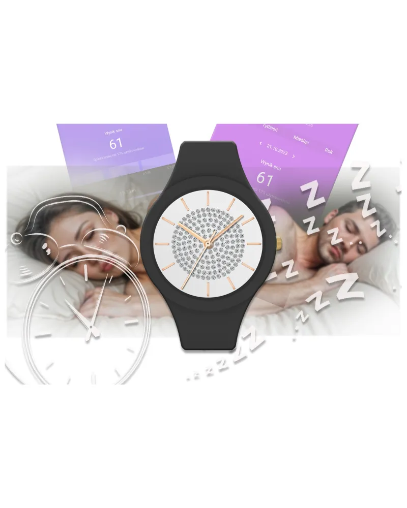 SMARTWATCH DAMSKI GRAVITY GT14-3 - ROZMOWY BLUETOOTH, WŁASNE TARCZE (sg026c)