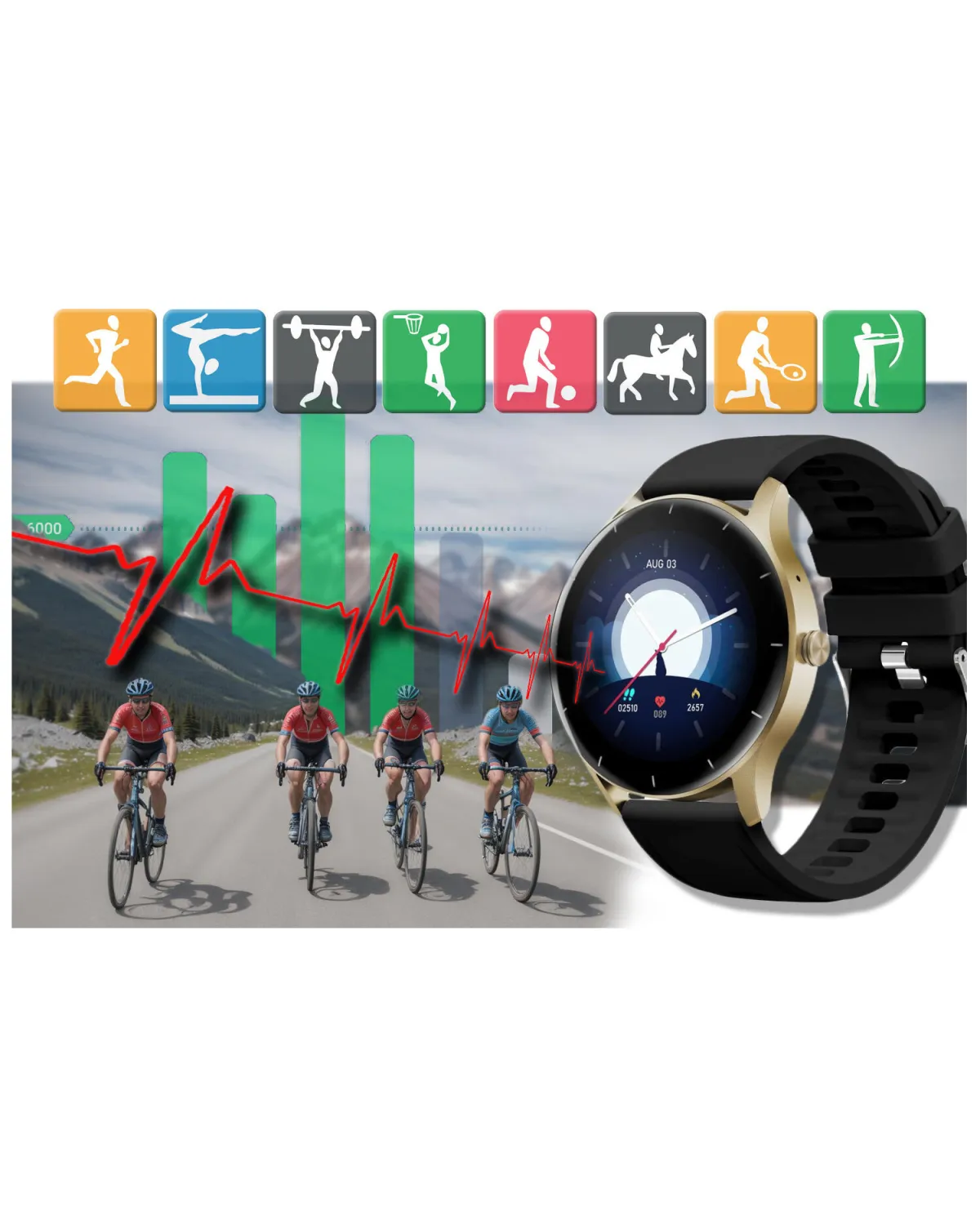 SMARTWATCH UNISEX GRAVITY GT2-3 - ROZMOWY BLUETOOTH, WŁASNE TARCZE (sg019c) SMARTWATCH UNISEX GRAVITY GT2-3 - ROZMOWY BLUETOOTH, WŁASNE TARCZE (sg019c)
