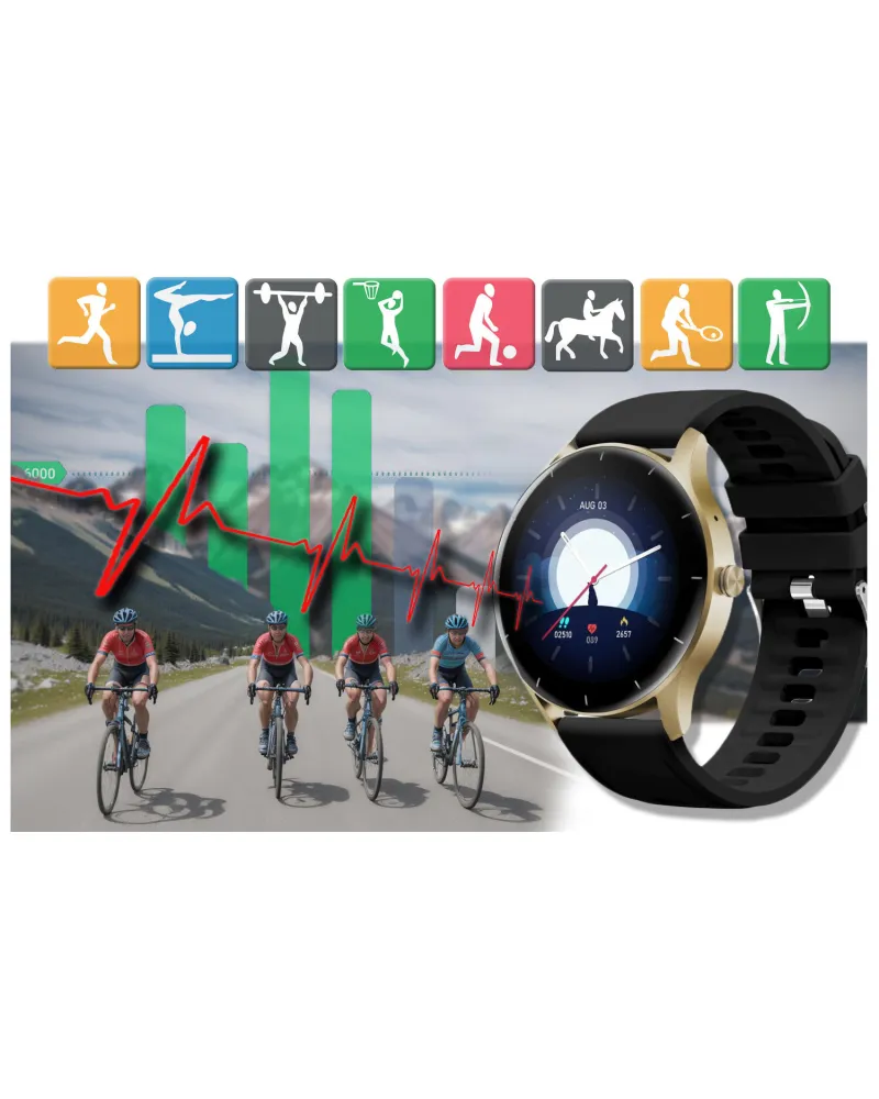 SMARTWATCH UNISEX GRAVITY GT2-3 - ROZMOWY BLUETOOTH, WŁASNE TARCZE (sg019c) SMARTWATCH UNISEX GRAVITY GT2-3 - ROZMOWY BLUETOOTH, WŁASNE TARCZE (sg019c)