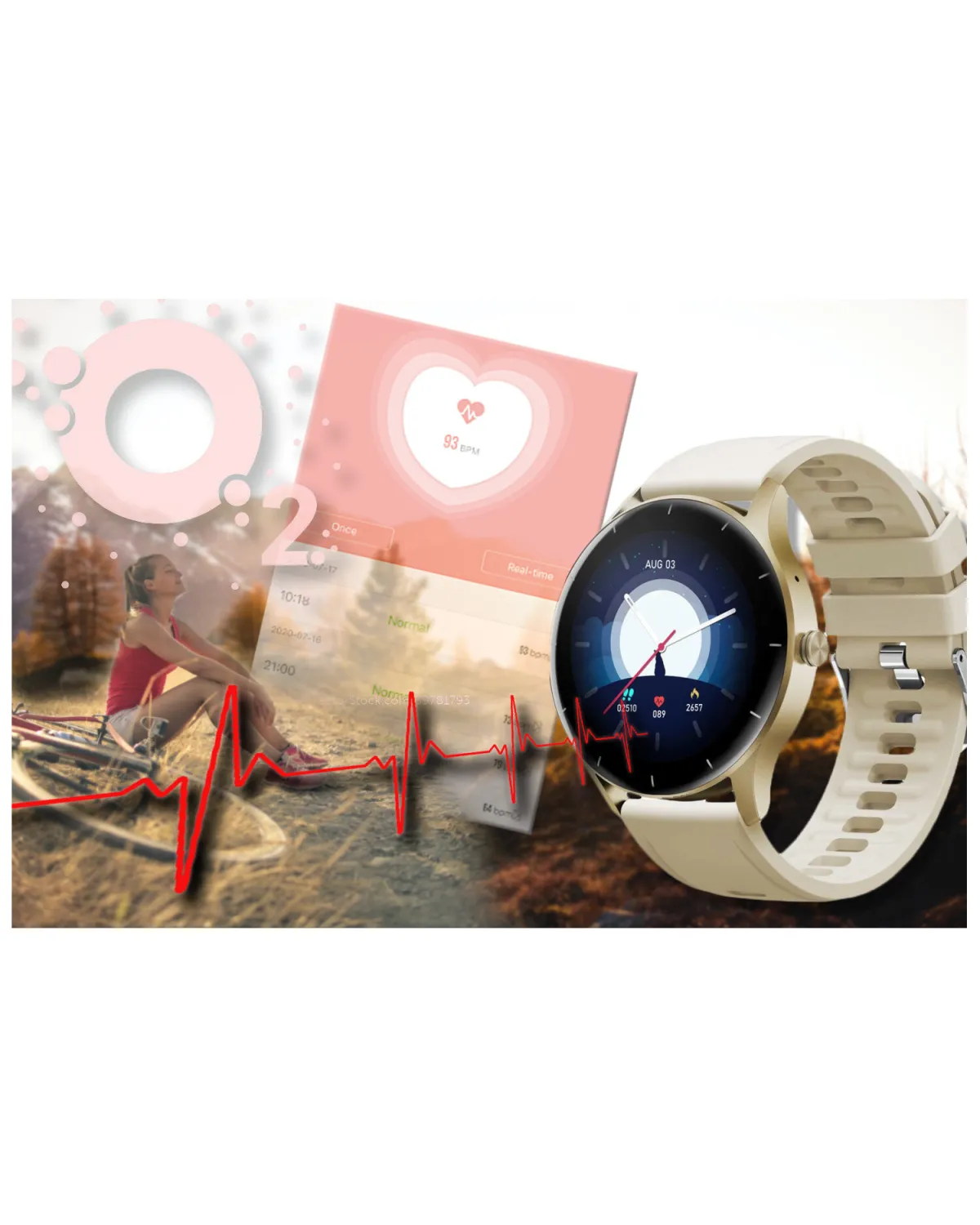 SMARTWATCH UNISEX GRAVITY GT2-4 - ROZMOWY BLUETOOTH, WŁASNE TARCZE (sg019d)