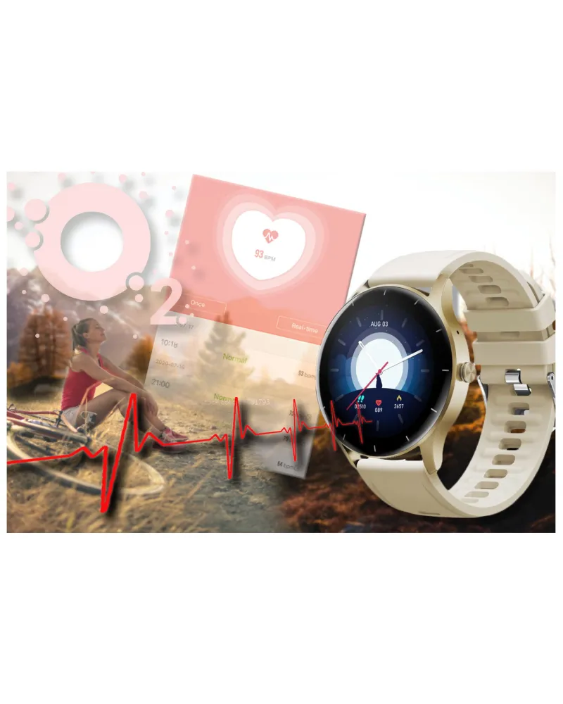 SMARTWATCH UNISEX GRAVITY GT2-4 - ROZMOWY BLUETOOTH, WŁASNE TARCZE (sg019d)
