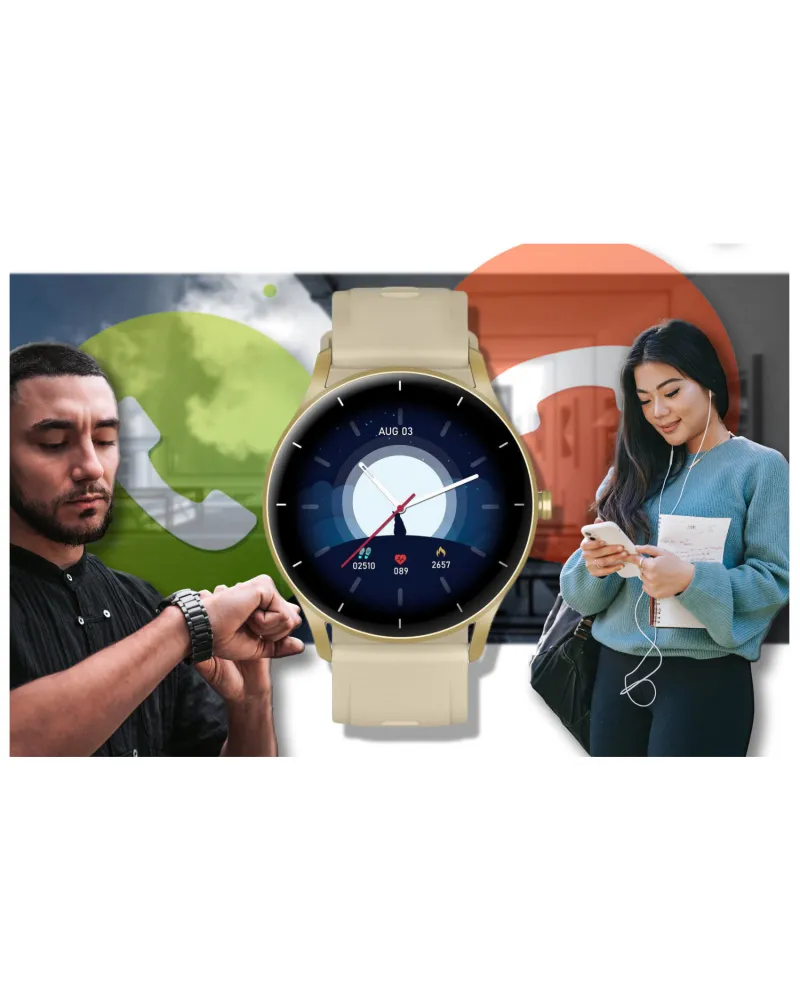 SMARTWATCH UNISEX GRAVITY GT2-4 - ROZMOWY BLUETOOTH, WŁASNE TARCZE (sg019d)