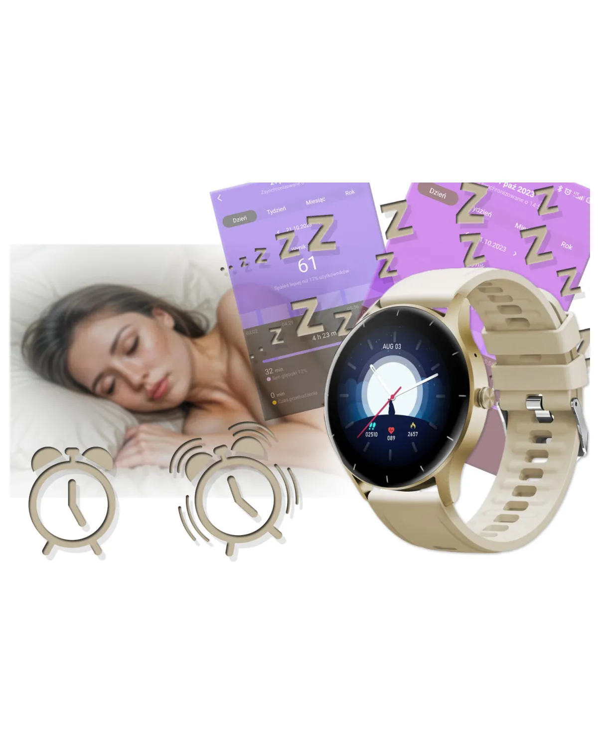 SMARTWATCH UNISEX GRAVITY GT2-4 - ROZMOWY BLUETOOTH, WŁASNE TARCZE (sg019d)