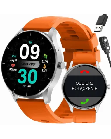 SMARTWATCH UNISEX GRAVITY GT2-8 - ROZMOWY BLUETOOTH, WŁASNE TARCZE (sg019h)