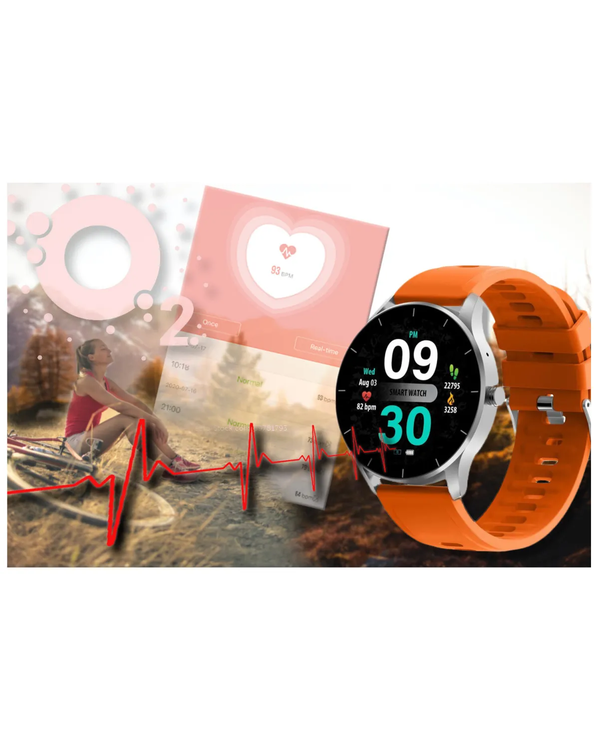 SMARTWATCH UNISEX GRAVITY GT2-8 - ROZMOWY BLUETOOTH, WŁASNE TARCZE (sg019h)