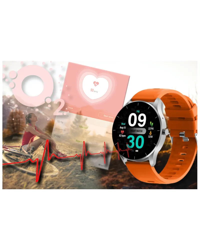 SMARTWATCH UNISEX GRAVITY GT2-8 - ROZMOWY BLUETOOTH, WŁASNE TARCZE (sg019h)