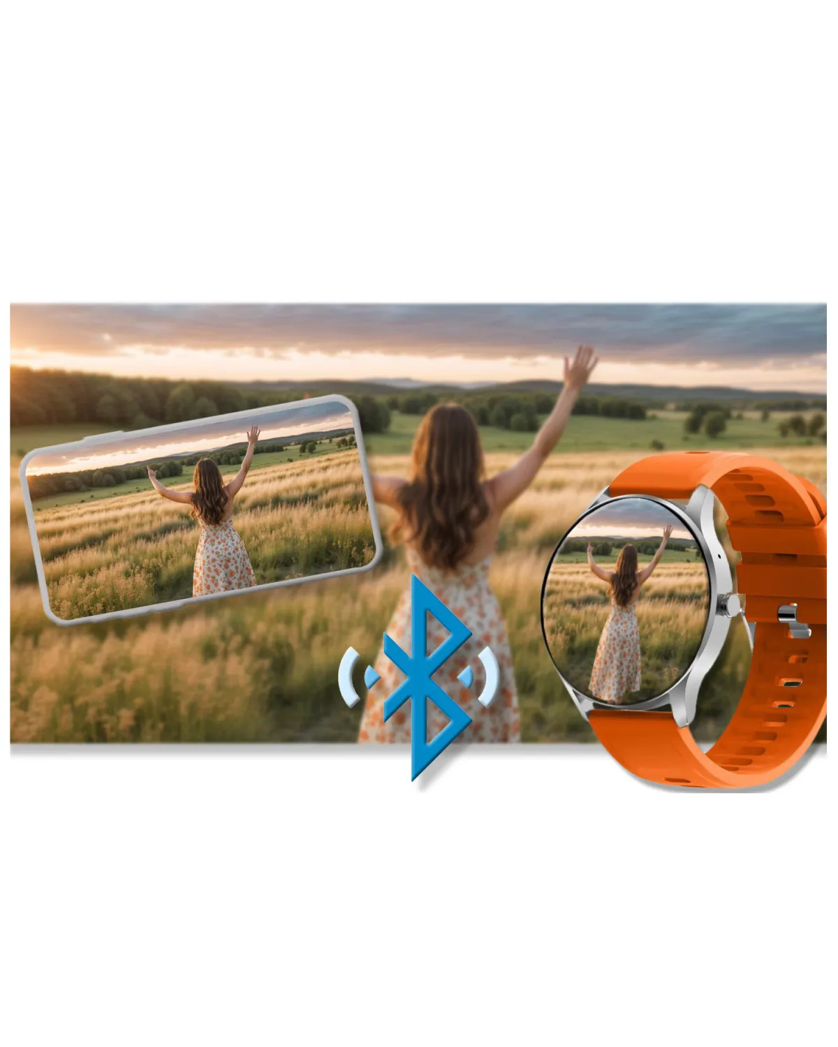 SMARTWATCH UNISEX GRAVITY GT2-8 - ROZMOWY BLUETOOTH, WŁASNE TARCZE (sg019h)