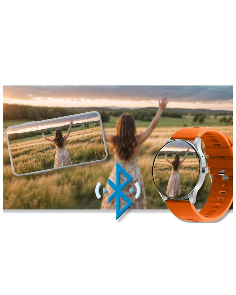 SMARTWATCH UNISEX GRAVITY GT2-8 - ROZMOWY BLUETOOTH, WŁASNE TARCZE (sg019h)