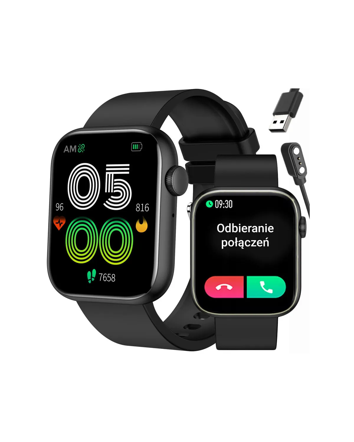 SMARTWATCH UNISEX GRAVITY GT3-3 - ROZMOWY BLUETOOTH, WŁASNE TARCZE (sg022c)