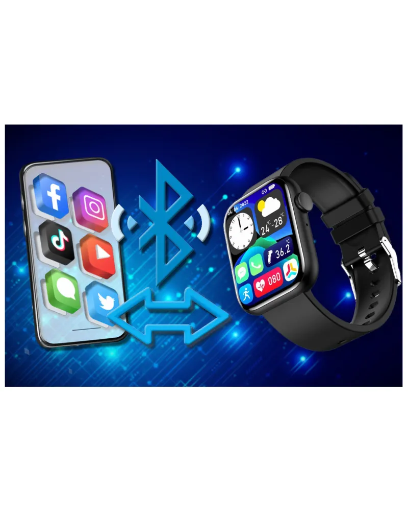 SMARTWATCH UNISEX GRAVITY GT3-3 - ROZMOWY BLUETOOTH, WŁASNE TARCZE (sg022c)