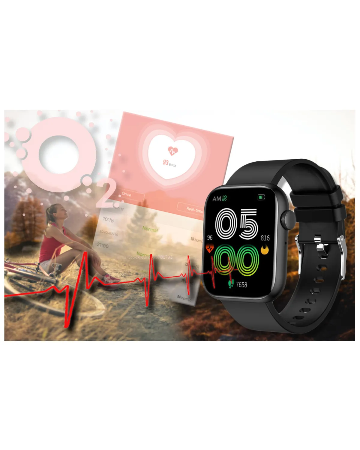 SMARTWATCH UNISEX GRAVITY GT3-3 - ROZMOWY BLUETOOTH, WŁASNE TARCZE (sg022c)