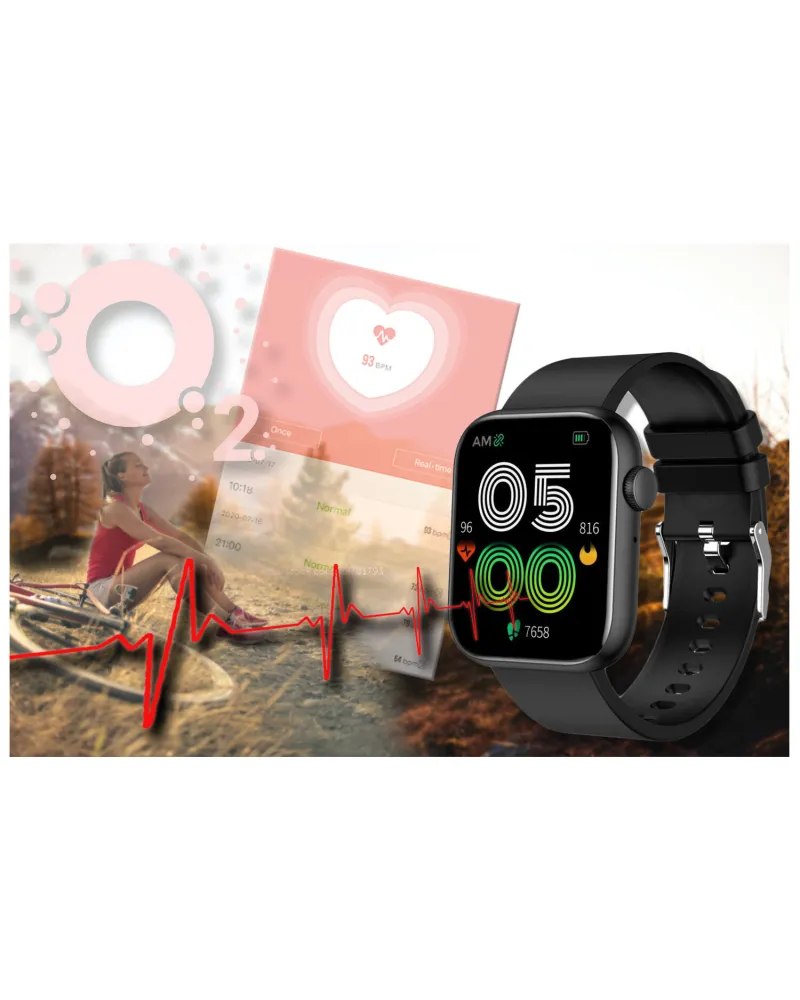 SMARTWATCH UNISEX GRAVITY GT3-3 - ROZMOWY BLUETOOTH, WŁASNE TARCZE (sg022c)