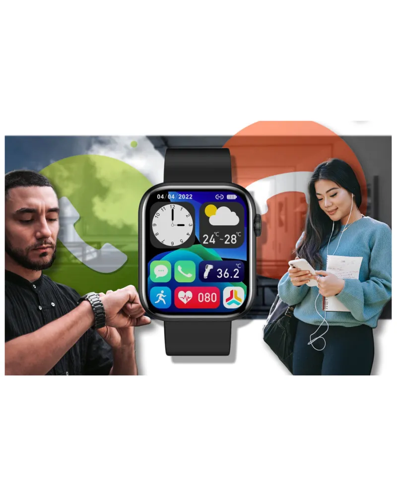 SMARTWATCH UNISEX GRAVITY GT3-3 - ROZMOWY BLUETOOTH, WŁASNE TARCZE (sg022c)