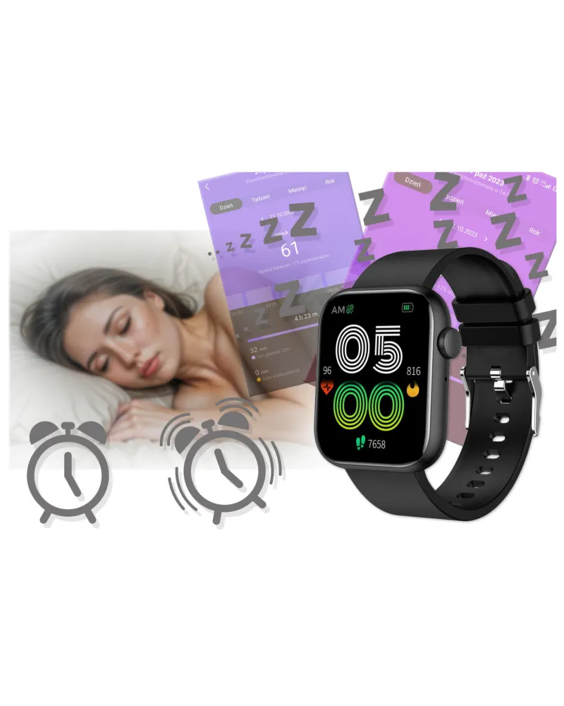 SMARTWATCH UNISEX GRAVITY GT3-3 - ROZMOWY BLUETOOTH, WŁASNE TARCZE (sg022c)
